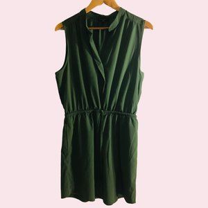 George Green Sleeveless Midi Dress (Size L)